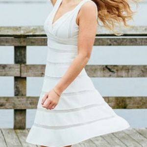 White cocktail dress